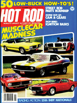 HOT ROD 1979 NOV - GOLDEN, HEMI DART, CRAZY HORSE